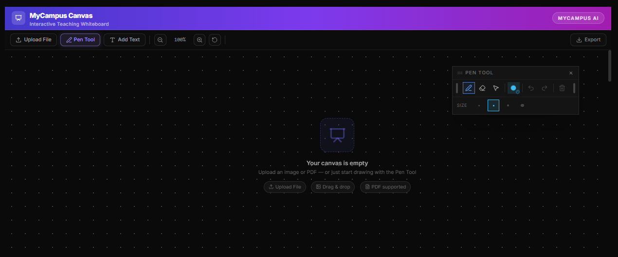 MyCampus AI Canvas